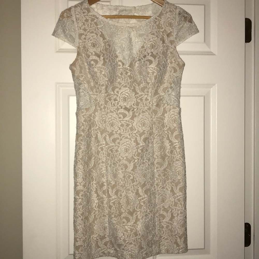 Lacey dress with open back